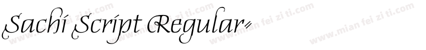 Sachi Script Regular字体转换